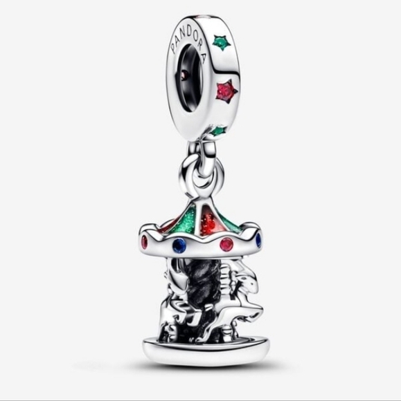Pandora Spinning Carousel Dangle Charm - Picture 1 of 10